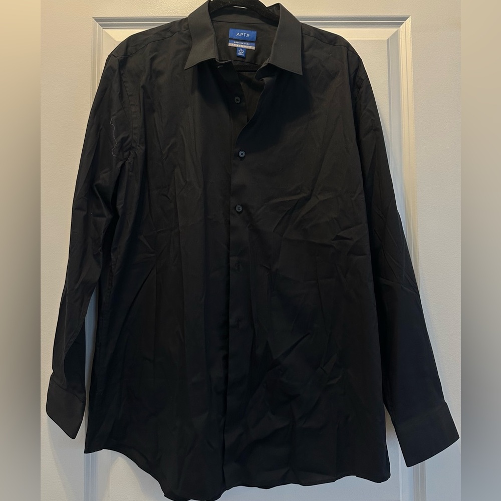 Apt. 9 Men's Classic Black Dress Shirt